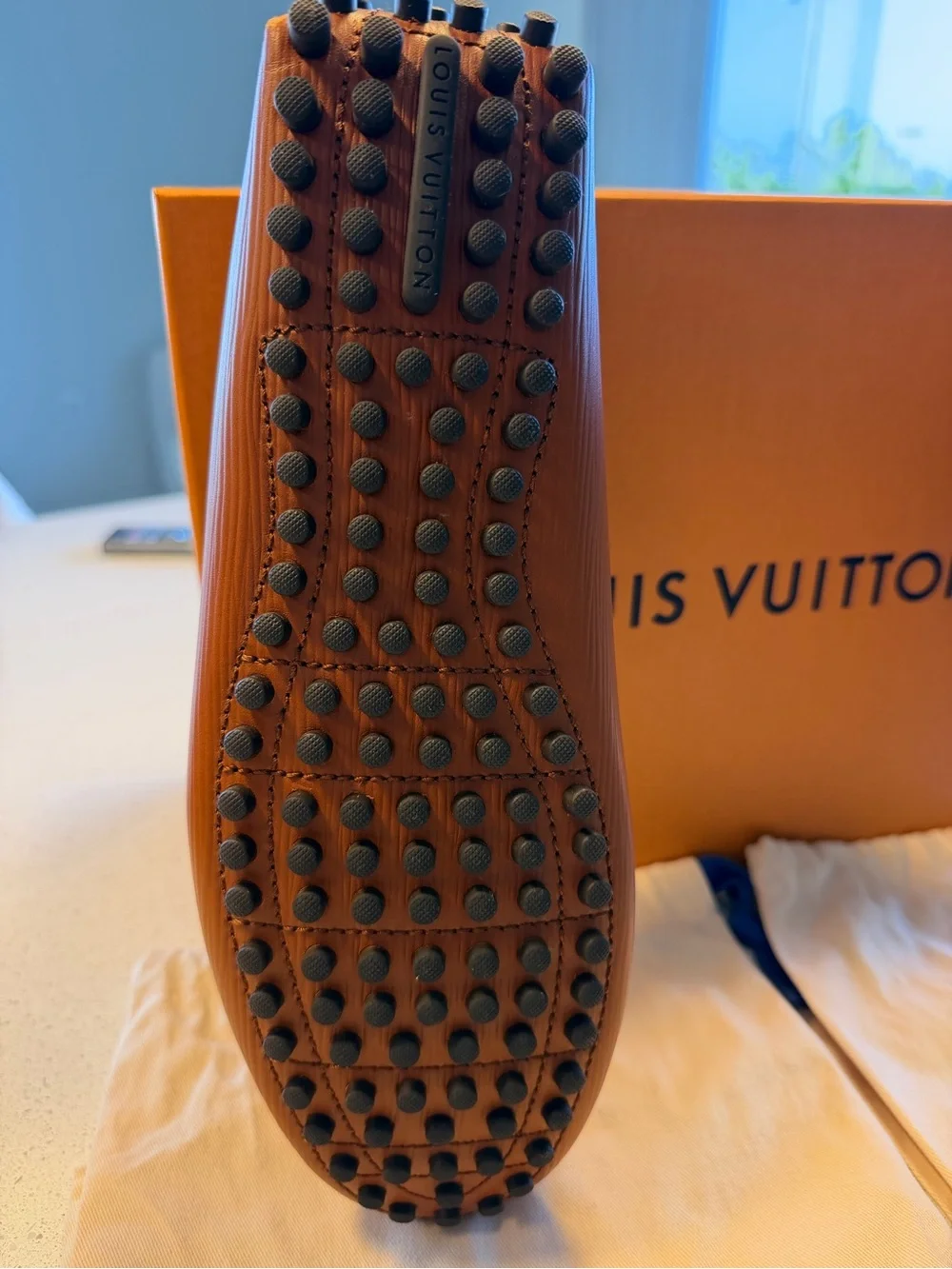 Louis Vuitton distinctive orange